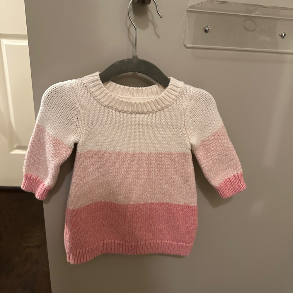 Gymboree sweater dress in pink- Size 6-12 months